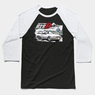 Initial D - Japan mt. fuji Mountain Drift Racing Takumi Fujiwara's Toyota AE86 Deep Forest GT Baseball T-Shirt